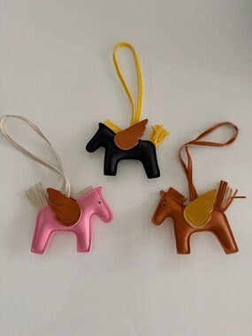 Pony Leather Bag Charms/Keychains